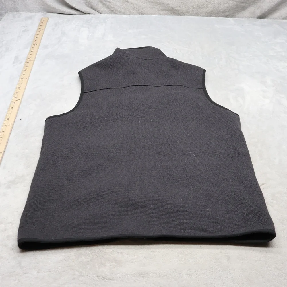 North Face Vest Mens Medium Black Front Range Fleece Lightweight Full Zip Casual
